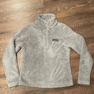 Patagonia Gray Sherpa Quarter Zip — Size S